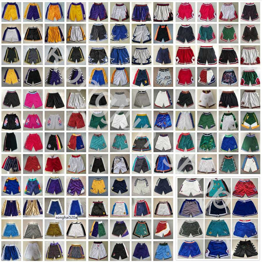 

Team Basketball Shorts Just Short Don Sport Wear Hip Pop Pants With Pocket Zipper Sweatpants Blue White Black Red Purple Mens Stitched''nba''jersey, Picture