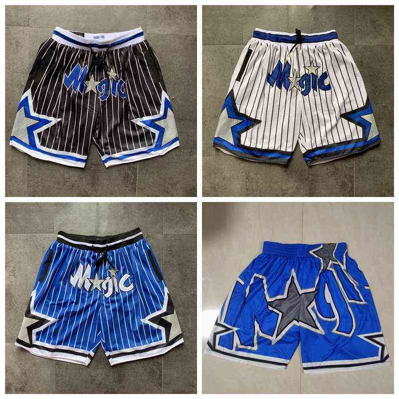 

Men Basketball Shorts Retro JUST DON Pocket short Orlando''Magic Shorts 0118, As