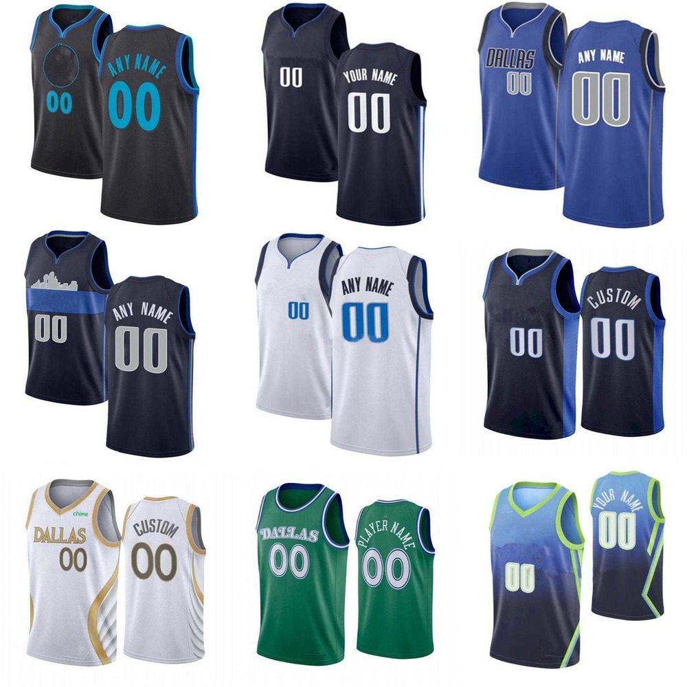 

75th Custom Jersey Dallas''Mavericks''Men Women Youth Luka 9 Moses Brown 77 Doncic 13 Jalen Brunson Kristaps 6 Porzingis Basketball Jerseys s, Color