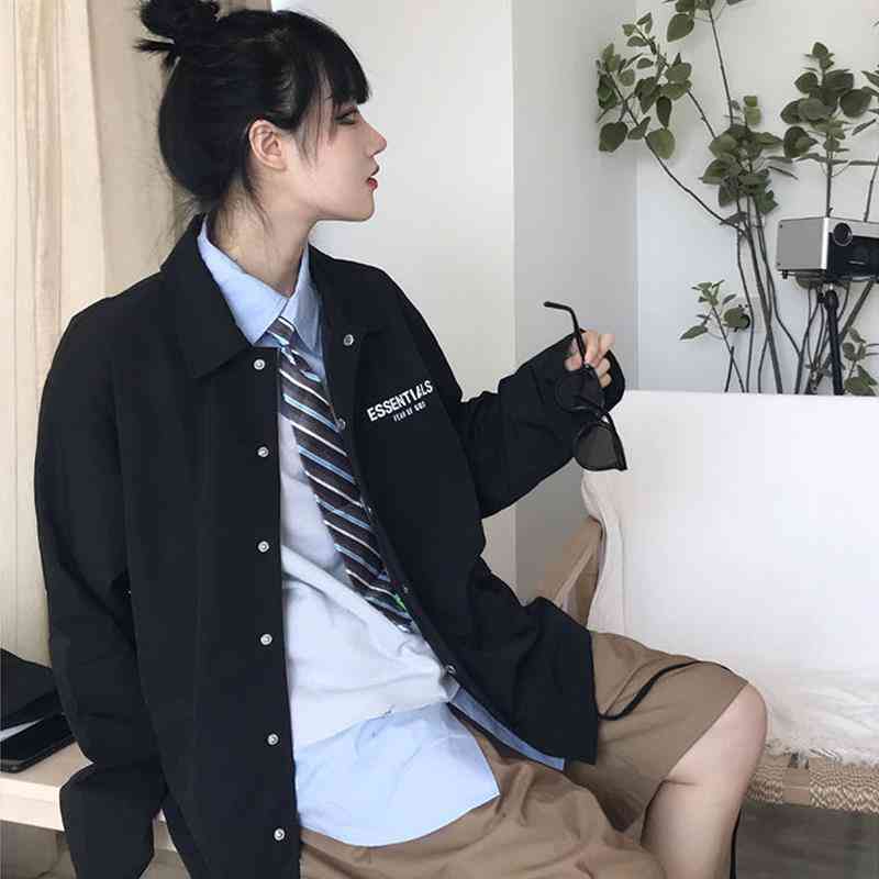 

High Street Fee of God F0g Essentials Reflective Coach Jacket Submachine Jacket Couple Jacket Loose, Yellow