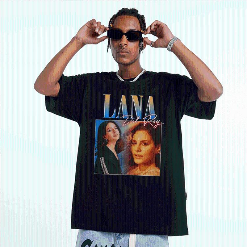 

Men's T-Shirts 90s Lana Del-Rey-Vintage Graphics T-Shirt Streetwear Harajuku Funny Tee Shirt Short-Sleeve Women Summer Cotton Men T-ShirtsMe, Yellow