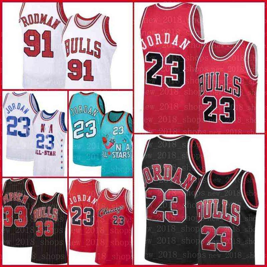 

Chicago''Bulls''33 Scottie Pippen 91 Dennis Rodman 33 MJ Retro Mesh 1996 Men' Basketball Jerseys Demar 1248E, Jersey