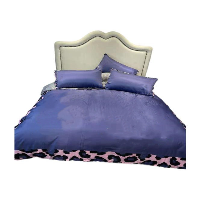 Reine Size Literie Ensembles Plaids Imprimé 4 Pièces Couvertures de couette de style européen Taie d'oreiller