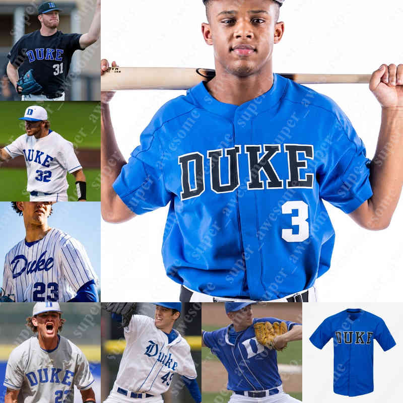 

Duke Baseball Jersey Chad Knight Alex Mooney Graham Pauley Wil Hoyle Chris Davis Damon Lux Chris Crabtree Luke Storm Cooper Stinson Marcus, Blue new