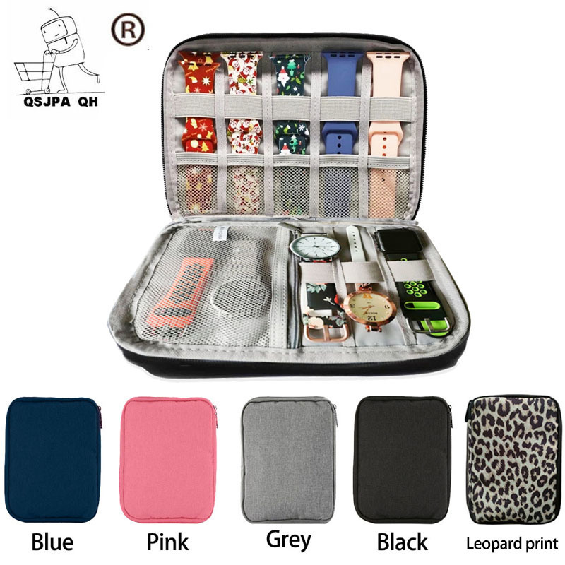 

For Watch Band pouch Multifunction Strap box Organizer Storage boxes Holder 4 Portable Travel Case Bag 220617