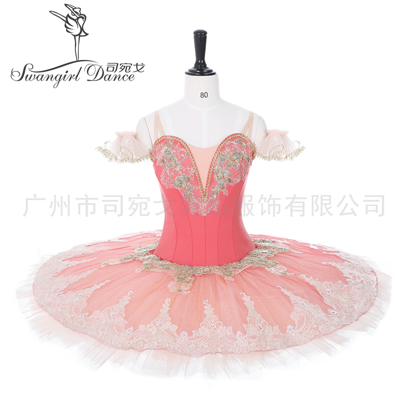 女性のバレリーナの女の子のパフォーマンスパンケーキチュチュのドレスアダルトチュチュコスチュームBT9026のための大人の桃の妖精のプロのバレエの衣装