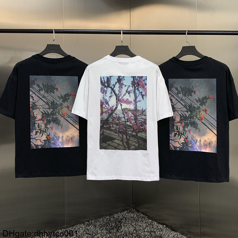 Summer Men's T-Shirt Essentials back stamens print Tee High Hip Hop Loose Oversize Unisex Cotton