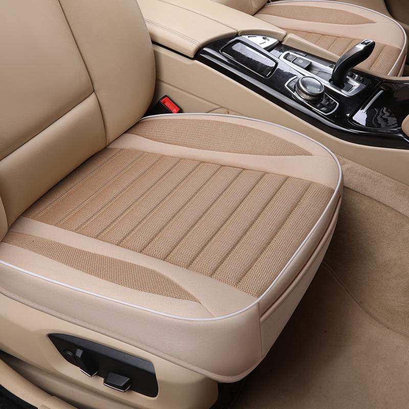 

Car Seat Covers Cover,Flax Cushion Seasons Universal Breathable For Most Four-Door Sedan&SUV Ultra-Luxury Protection