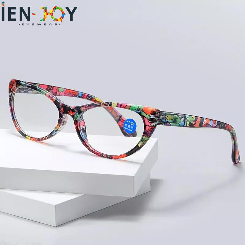 

Sunglasses Women Reading Glasses Fashion Floral Blue Light Blocking Presbyopia Eyeglasses Cat Eye Ladies Eyewear Diopter 2.0 2.5Sunglasses