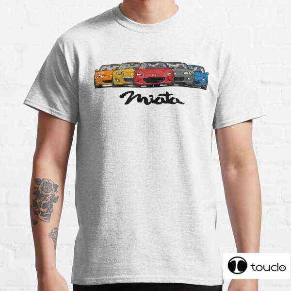 

Mx5 Miata Generations 100% Cotton Men T-Shirt Summer Loose Women T Shirts For Casual Short Sleeve Tops Tee Shirt 220419, Sand