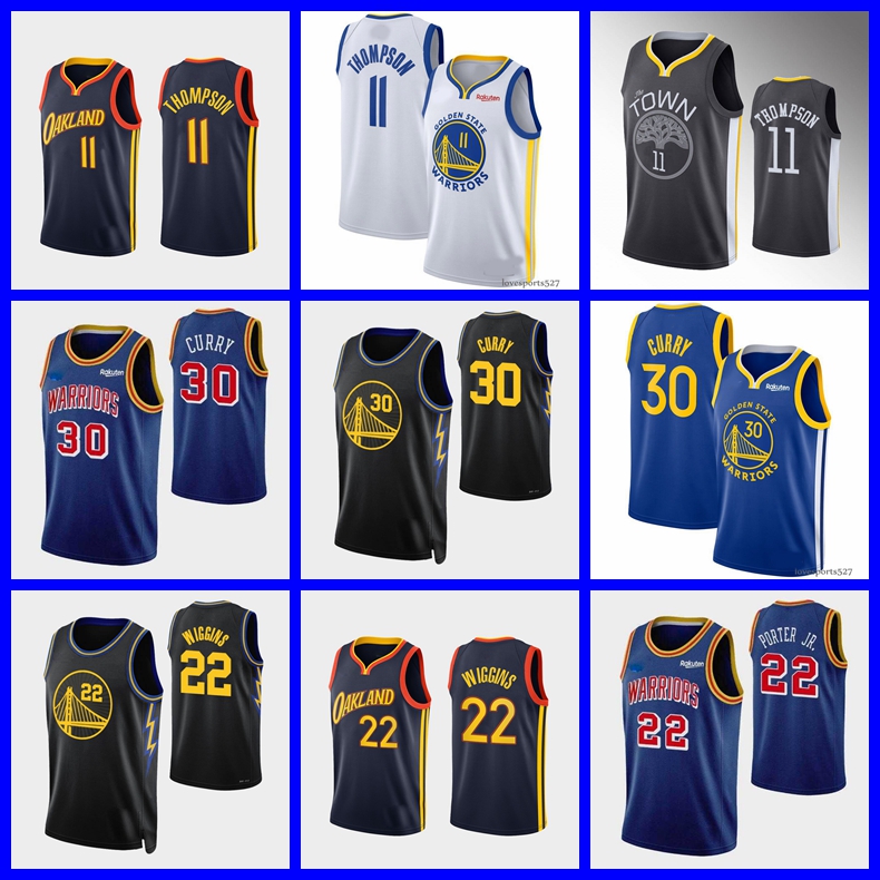 

Basketball Jersey Golden State''Warriors''men Stephen 30 Curry Klay 11 Thompson Andrew 22 Wiggins men women youth 0702, Nik