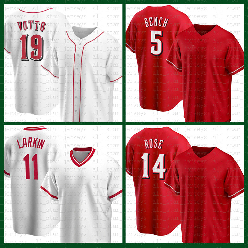 

Cincinnati Baseball Jersey Joey Votto Johnny Bench Barry Larkin Pete Rose Eugenio Suarez Ken Griffey Jr Mike Jonathan India Moustakas Chase Petty Aristides Aquino, Retro(hongren)
