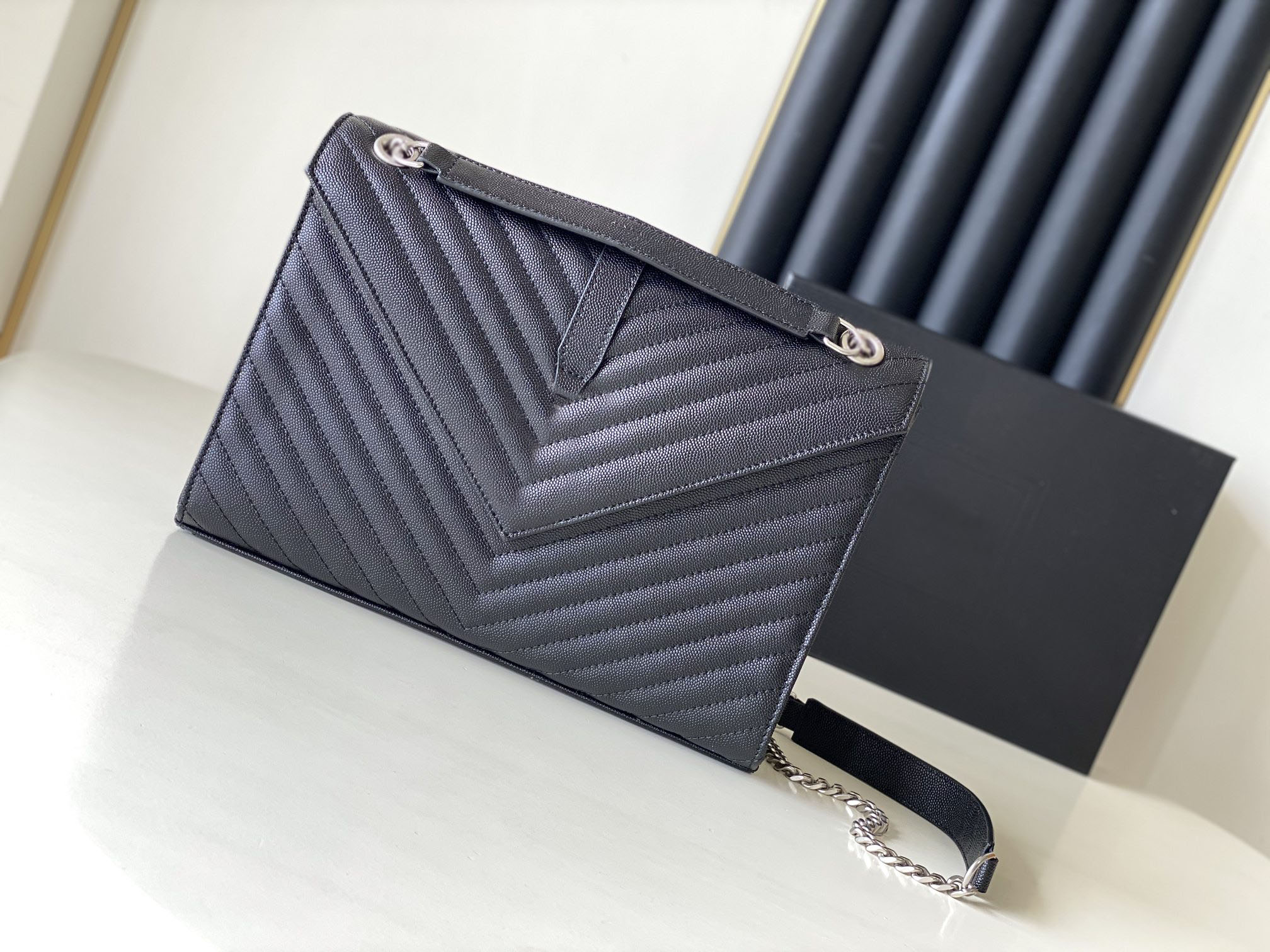 Luxury designer large size envelope bag 9A Top high quality women caviar cross body bags 100% Genuine Leather flip cover handbag totes shoulder b