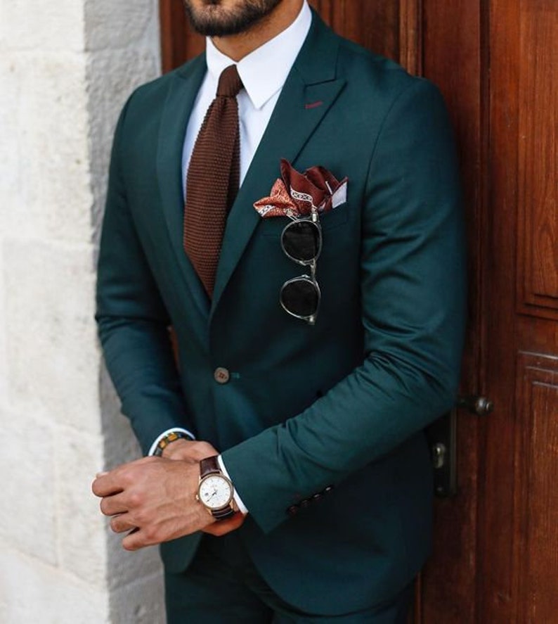 

Men Suit Teal Blue Beach Wedding Tuxedos Formal Groom Wear Slim Fit Prom Party Dinner Blazer Jacket Pants 2022, Beige