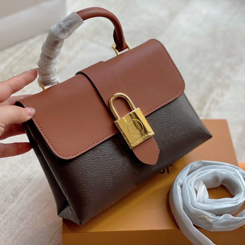 

Designer Bag Locky BB Women Handle Crossbody Bags Leather Canvas Handbags Letaher Staps with Letter Printed, Pink