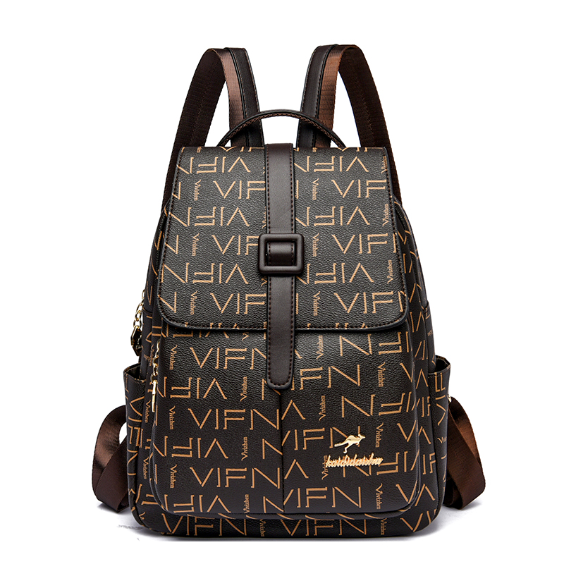 

Pink sugao women designer backpacks high quality large capacity luxury fashion shoulder tote bags school book bag purse shopping bag travelling bag HBP, Color matching brown