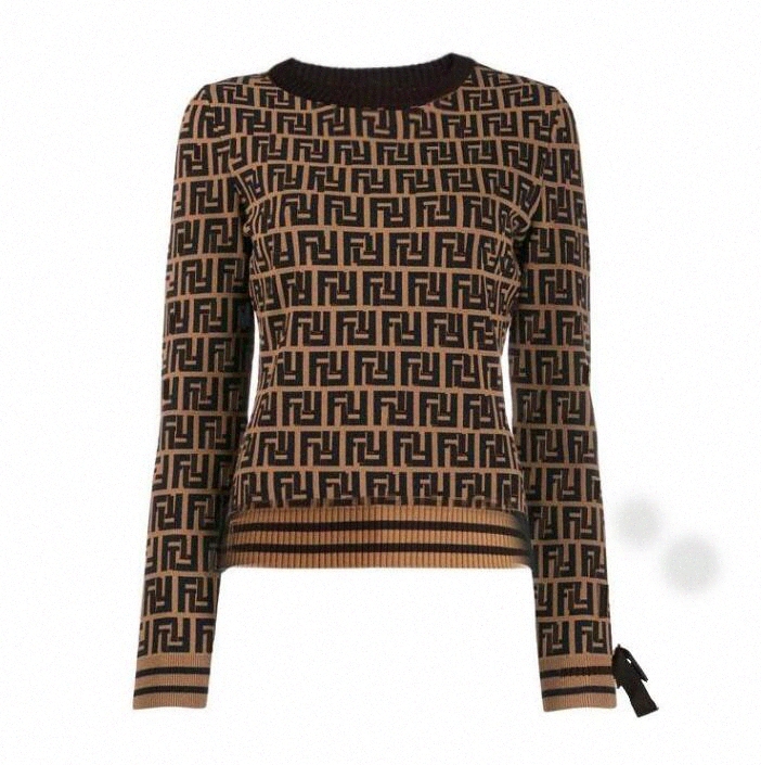 

Feni Sweater Womens Autumn Round neck striped fashion Long Sleeve Women High End Jacquard Cardigan knitting Sweaters Coats, This option does no ship