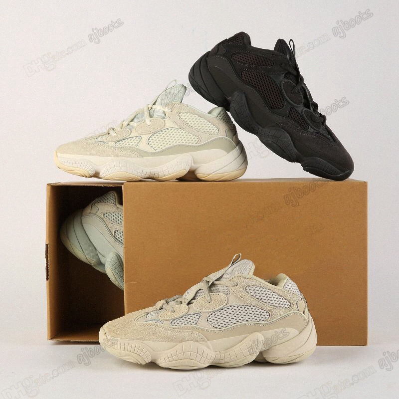 2022 Top Quality Bone Vision Utility Sneakers Chaussures Soft Men Stone 500 Runner Runner Black Super Reflective Moon Yellow Blanc Trainers