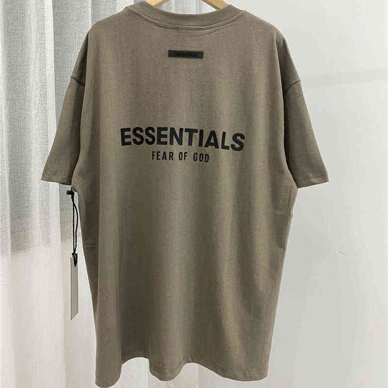 

Essential T Shirt Line Back Pressure Glue Black Label Men' And Women' Short Sleeve T Shirts Gym Jogging Teenagers Harajuku Tracksuits Sweet Pullover, Beige