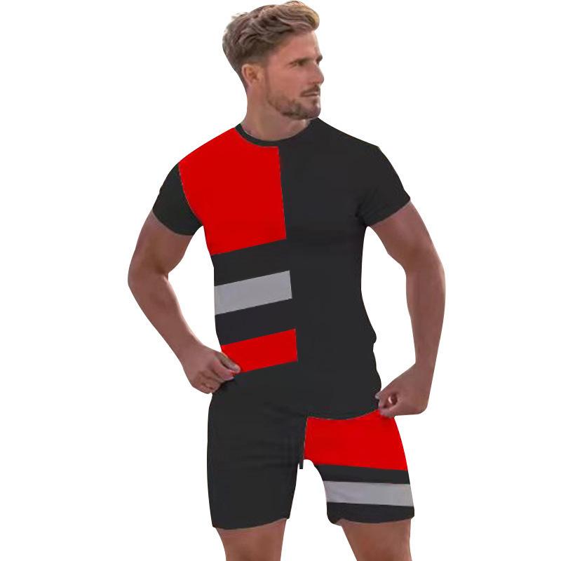 

Men's Tracksuits Fitness Summer Sports Home Men's Shorts Sleeves T-Shirt Pants 2 Suit Clothes Casual SportswearMen's, Ts4949