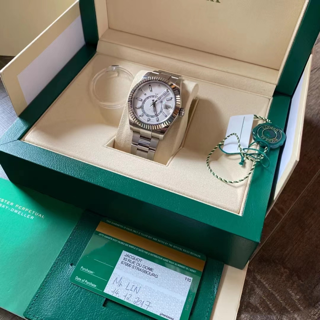 

Men's Mechanical Automatic Watch Montre De Luxe Watch 6 Colors EW Factory 904 Steel 42mm Sky-Dweller 326934 Water Resistant Moon Red Dot Work CAL.9001 Designer Watches, Tool