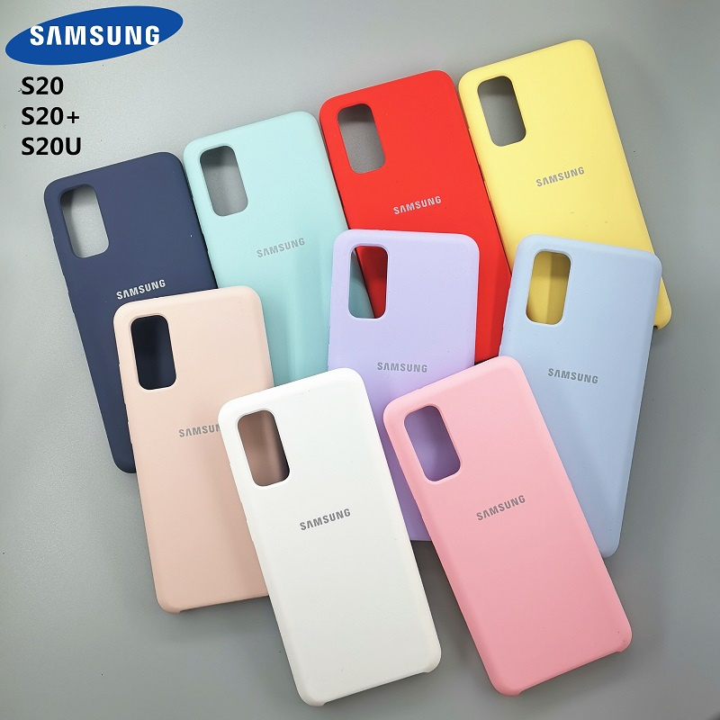 

OEM Original Soft Silicone Cases with Silky Touch Back Protective Cover for Galaxy S8 S9 S10 S20 S21+ S21 plus S21 Ultra S22 Note 10 20, Mix colors
