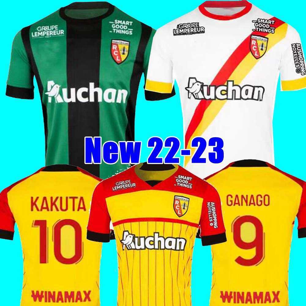 

2022 RC Lens away maillot soccer jerseys 22 23 KAKUTA OPENDA 27 GANAGO SOTOCA FOFANA GRADIT FORTES Football Shirts 2023 kids home BUKSA, 3rd aldult