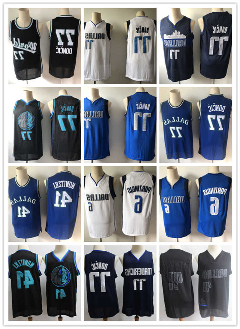 

Mens Youth Dallas''Mavericks''77 Luka Doncic 6 Kristaps Porzingis 41 Dirk Nowitzki Basketball Basketball Jersey, Color