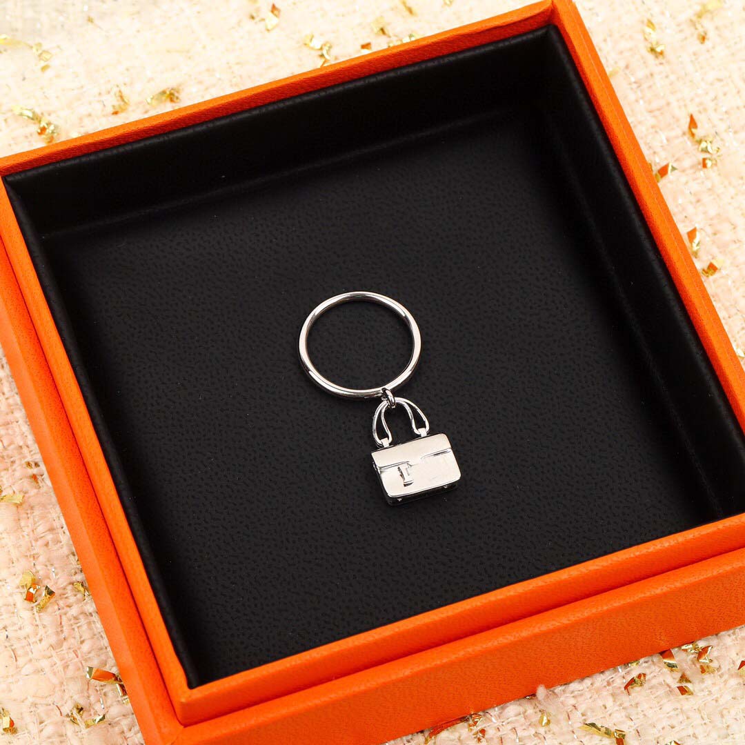 

S925 silver charm ring with handbag shape with diamond in platinum color for women wedding jewelry gift have box stamp PS7878