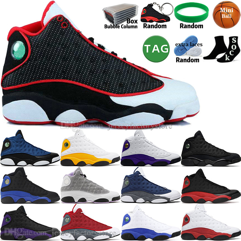 

Brave Blue Red Flint Bred Hyper Royal 13 13s Mens Basketball Shoes Del Sol Court Purple Black Cat Obsidian Island Green Men Sports Women Sneakers Trainers outdoor 106, 49
