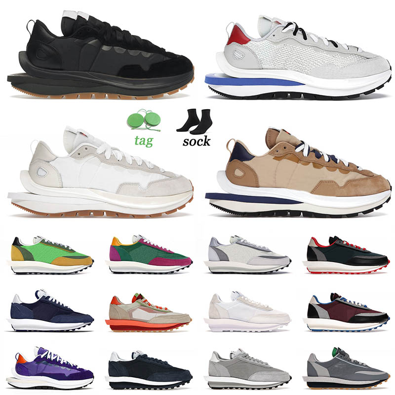 

Top Quality 2022 Authentic Sacai Mens Running Shoes LDV Wafffle X Blazer Vaporwaffle Black Gum Sail Sesame Blue Neptune Green Bright Citron Sneakers 36-45, B13 36-40
