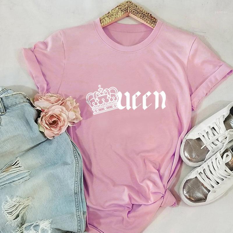 

Women' T-Shirt Female Gothic Woman Tshirt Drop Queen Summer Casual Top, Blue