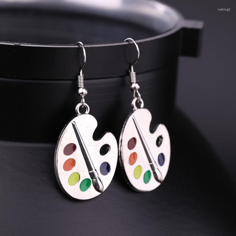 

Dangle & Chandelier Trend Creative Palette Drop Earrings Artist Temperament Personality Hook For Women Simple Jewelry BijouxDangle