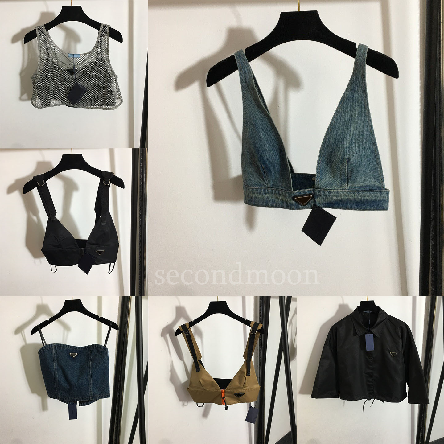 

Women Designer Tank Tops Triangle Badge Vest Top Summer Breathable Vests Sexy Deep V T Shirts for Woman, Extra shipping fee