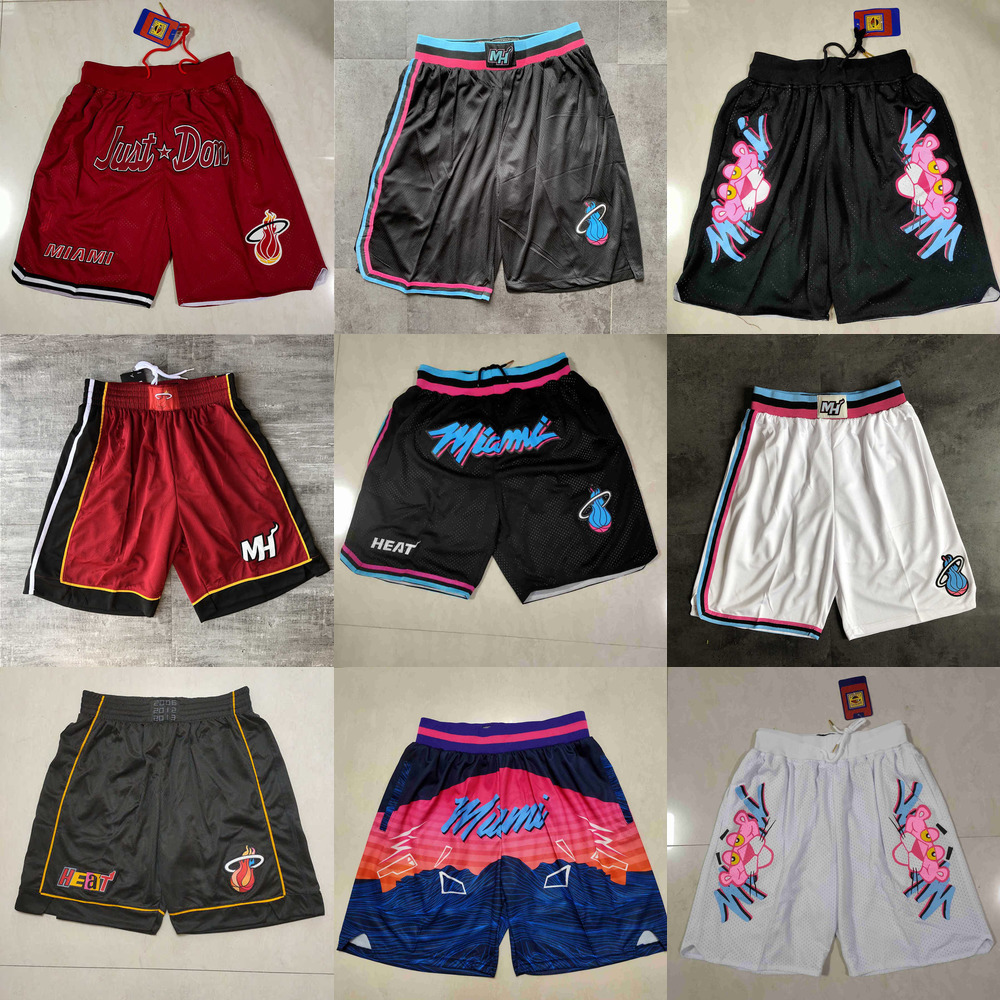 

Miami''Heat''men Throwback Basketball Shorts pocket, Color