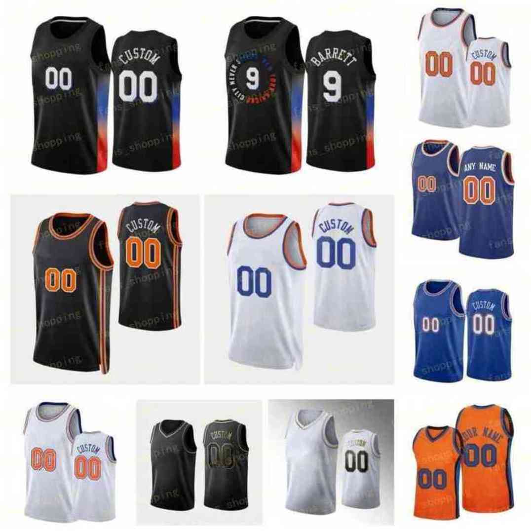 

Custom Printed Draft Pick Basketball Jerseys Jalen 13 Brunson Julius 30 Randle RJ 9 Barrett Evan 13 Fournier Derrick 4 Rose Kemba 8 Walker Alec 18 Burks Cam 21 Reddish, As