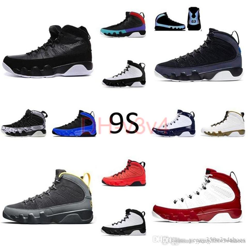 

High Jumpman Boots Mens Basketball Shoes 9 1s 4s 5s 6s 9s UNC Racer Blue Sports Trainers air cushion 40-47 1s 4s DHV4-65