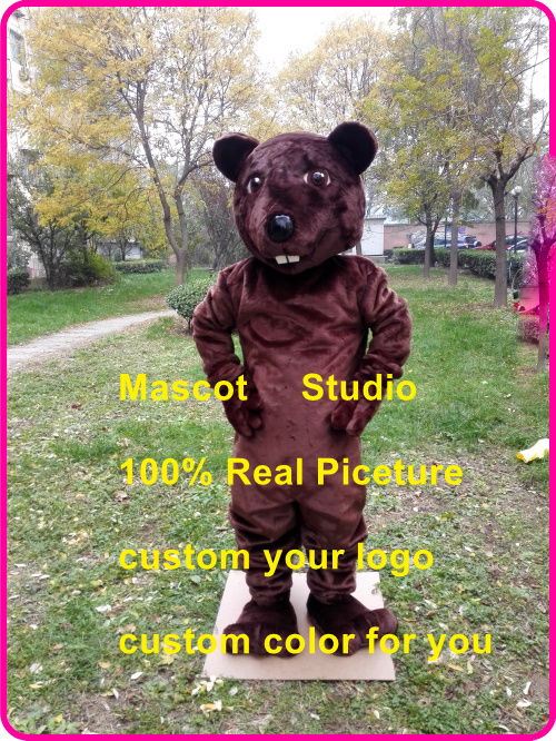 

beaver mascot costume Caster fiber custom fancy costume anime kits mascotte fancy dress carnival costume 401537, Brown