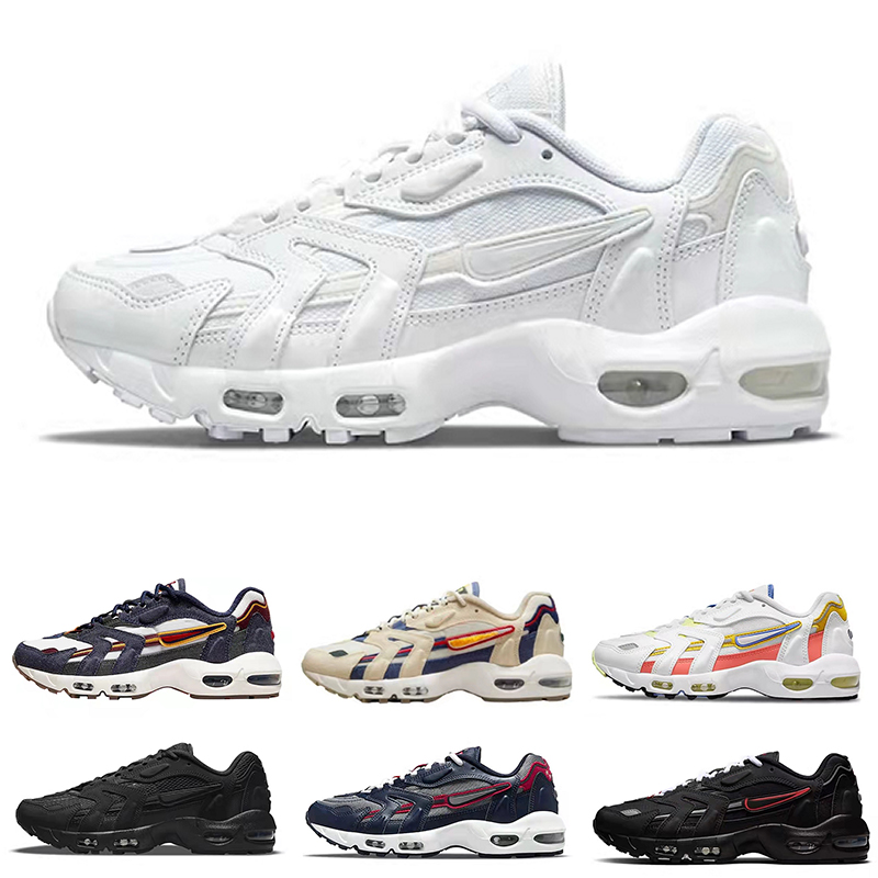 

96 Cushion Running Shoes for men women triple white black bred Blackened Blue 96s Midnight Navy Persian Violet Magic Ember mesh sports trainers, Color 1 eur36-40