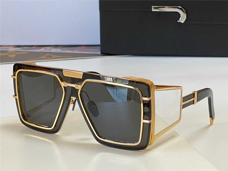 

Fashion designer BPS-102A Wonder boy sunglasses for men and women metal square punk Hemming glasses Classic Vintage style top quality