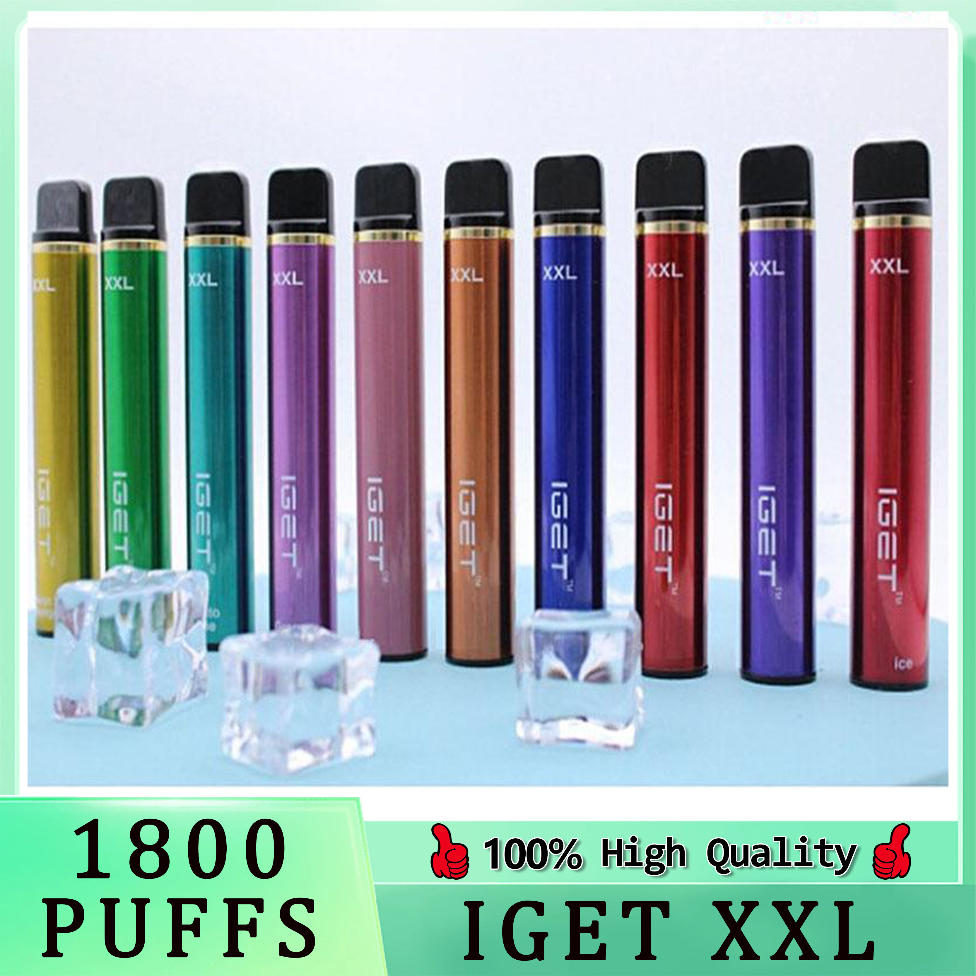 

Iget XXL Disposable Cigarettes Pod Device Kit 1800 Puffs 950mAh 7ml Vape Stick For BANG SHION Lite Australia Wholesale Fast Send