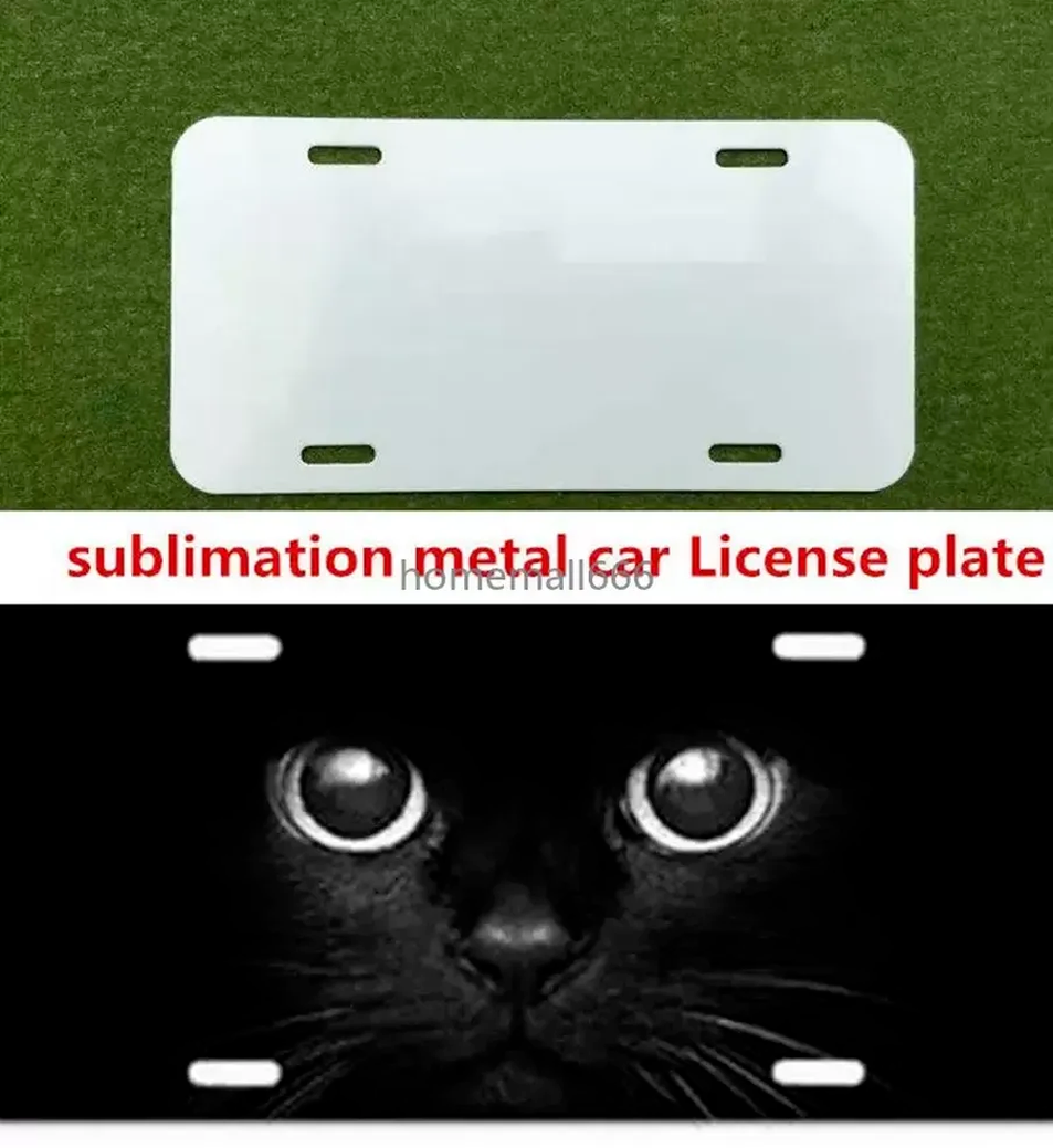 

Sublimation Blank Metal Car License Card Bicycle Plate Heat Transfer Printing Ddiy Custom Consumables FY7670 sxjul29