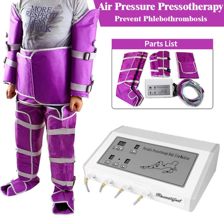 Couverture de pressothérapie Électrode Stimulateur musculaire Sauna infrarouge portable Drainage lymphatique Machines de massage 24 sacs Drainage