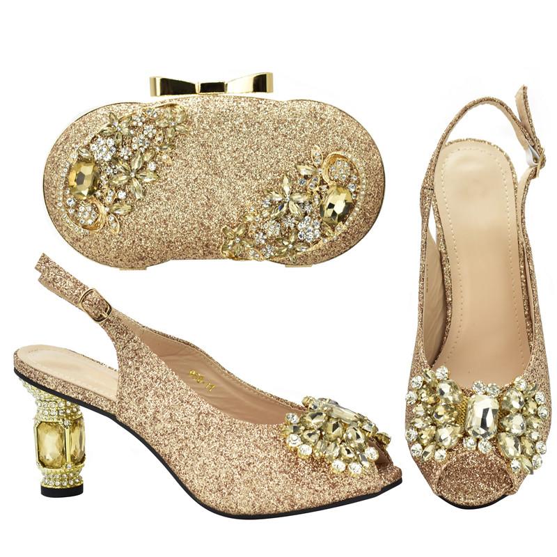 

Dress Shoes Fashion And Bag For Party Wedding Plus Size Women 43 Nigerian Set High Heels Sexy LadiesDress, Blue