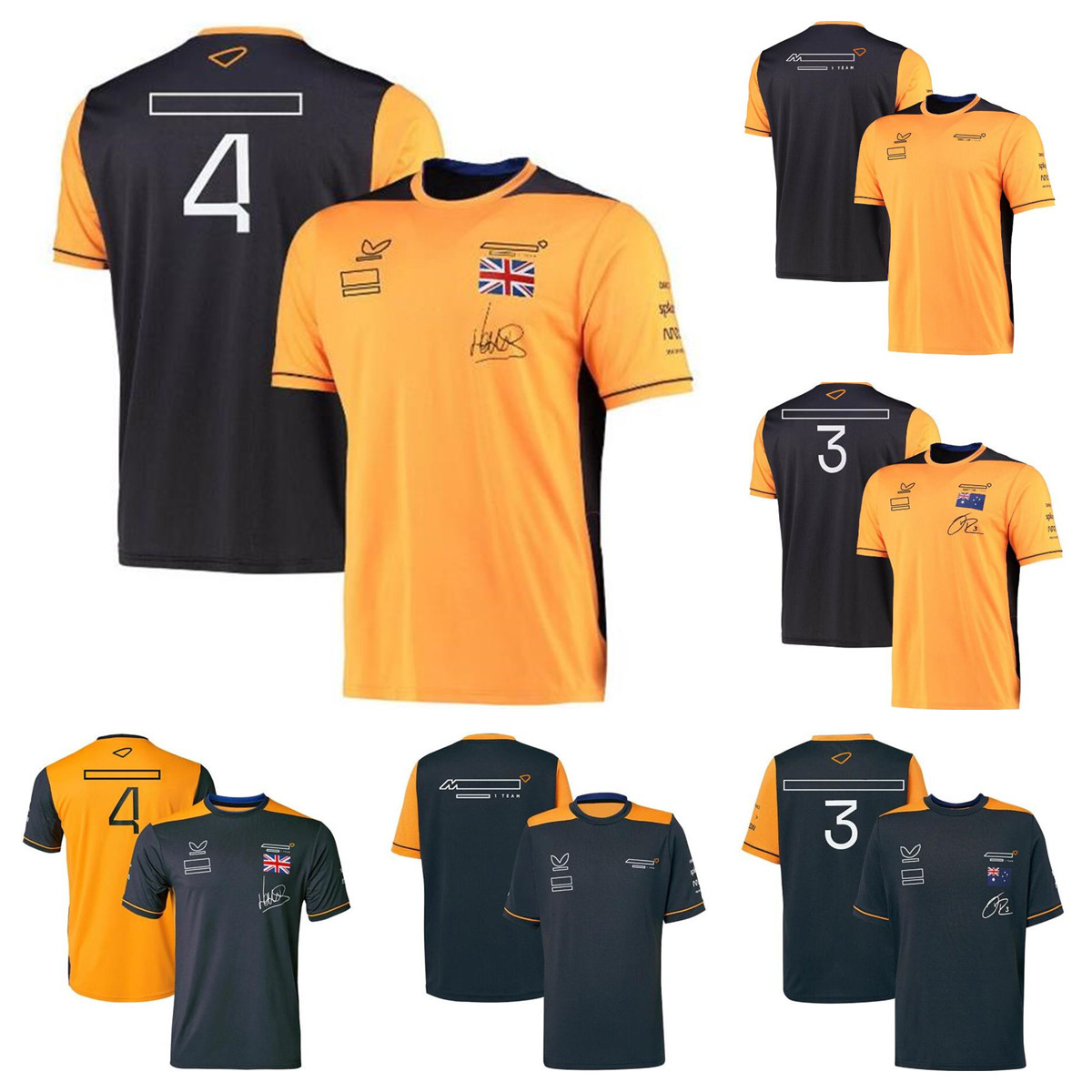 

F1 Formula 1 racing T-shirt team crew neck POLO shirt same style customization