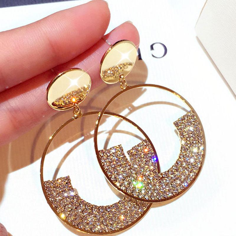 

Clip-on & Screw Back Korea 2022 Trend Atmosphere Shine Earrings Minimalist Luxury For Women Elegant Personalized Exquisite Fashion JewelryCl