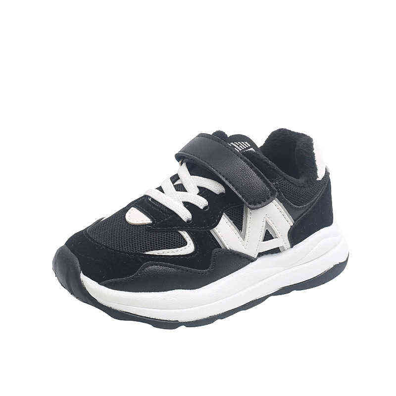CNFSNJ automne hiver mode enfants bottes en cuir enfants garçons filles chaussures de course plat avec chaleur sport baskets G220527