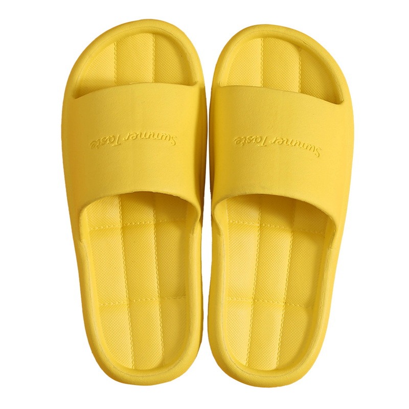 

A012 Slippers Women Summer Shoes Indoor Sandals Slide Soft Non-Slip Bathroom Platform Home Slippers, As photo