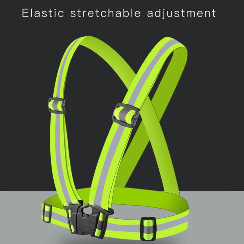 

Motorcycle Apparel Straps Security Running Cycling Safety Highlight Reflective Vest FOR YamahaR 250 TDM 900 SR NMAX 125 XJR1200 XJR1300