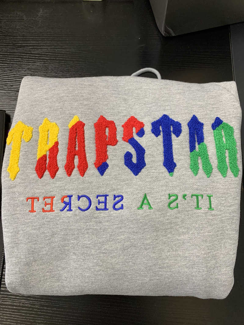 

Hoodie Trapstar Plus Velvet Sweatshirt Men' and Women' Autumn Winter Warm Jacket Trend Hip-hop, Only additional shipping